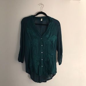 Anthropologie TINY Cardamom embroidered top